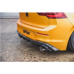 Maxton - Rajout Du Pare-Chocs Arriere Volkswagen Golf Mk8 (GTI Look) Noir Brillant