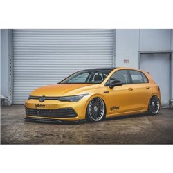 Maxton - Rajouts Des Bas De Caisse V.2 Volkswagen Golf Mk8 Noir Brillant