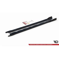 Maxton - Rajouts Des Bas De Caisse V.2 Volkswagen Golf Mk8 Noir Brillant
