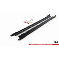 Maxton - Rajouts Des Bas De Caisse V.2 Volkswagen Golf Mk8 Noir Brillant