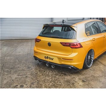 Maxton - Rajout du pare-chocs arriere (R32 LOOK) et l'échappement Volkswagen Golf Mk8 Noir Brillant