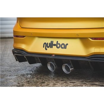 Maxton - Rajout du pare-chocs arriere (R32 LOOK) et l'échappement Volkswagen Golf Mk8 Noir Brillant