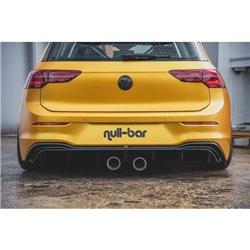 Maxton - Rajout du pare-chocs arriere (R32 LOOK) et l'échappement Volkswagen Golf Mk8 Noir Brillant