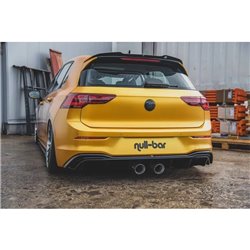 Maxton - Rajout du pare-chocs arriere (R32 LOOK) et l'échappement Volkswagen Golf Mk8 Noir Brillant