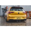 Maxton - Rajout du pare-chocs arriere (R32 LOOK) et l'échappement Volkswagen Golf Mk8 Noir Brillant