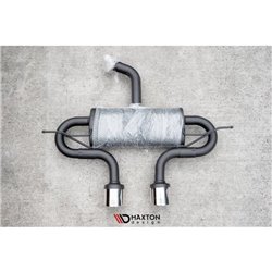 Maxton - Rajout du pare-chocs arriere (R32 LOOK) et l'échappement Volkswagen Golf Mk8 Noir Brillant