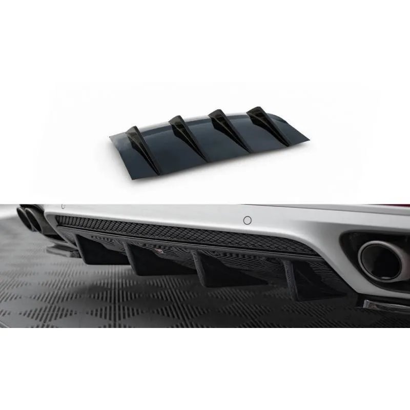 Maxton - Diffuseur Arrière Complet Porsche Panamera GTS 971 Noir Brillant