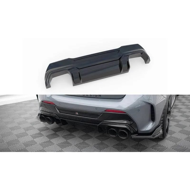 Maxton - Diffuseur Arrière Complet V.2 BMW 1 F40 M-Pack/ M135i Noir Brillant
