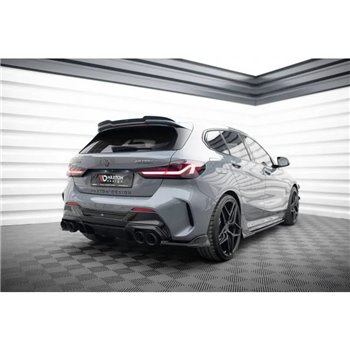 Maxton - Diffuseur Arrière Complet V.2 BMW 1 F40 M-Pack/ M135i Noir Brillant