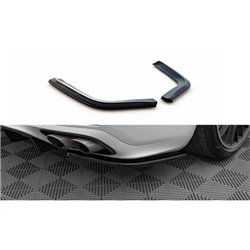 Maxton - Lames De Pare-Chocs Arrière Latérales Porsche Panamera GTS 971 Noir Brillant
