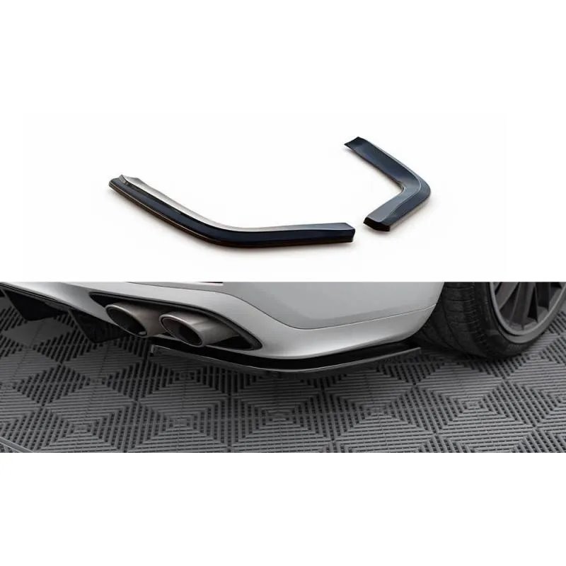Maxton - Lames De Pare-Chocs Arrière Latérales Porsche Panamera GTS 971 Noir Brillant