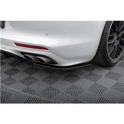 Maxton - Lames De Pare-Chocs Arrière Latérales Porsche Panamera GTS 971 Noir Brillant