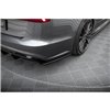Maxton - Lames De Pare-Chocs Arrière Latérales V.2 Audi S6 / A6 S-Line / A6 C7 FL Noir Brillant