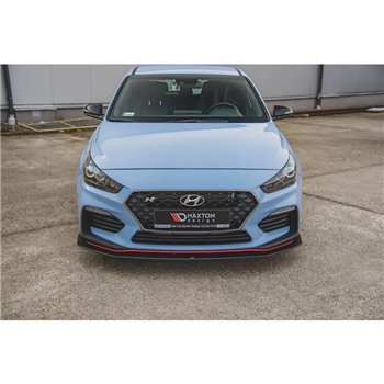 Maxton - Street Pro Lame Du Pare-Chocs Avant Hyundai I30 N Mk3 Hatchback / Fastback Noir-Rouge