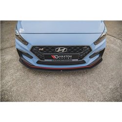 Maxton - Street Pro Lame Du Pare-Chocs Avant Hyundai I30 N Mk3 Hatchback / Fastback Noir-Rouge