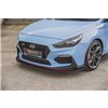 Maxton - Street Pro Lame Du Pare-Chocs Avant Hyundai I30 N Mk3 Hatchback / Fastback Noir-Rouge