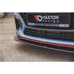 Maxton - Street Pro Lame Du Pare-Chocs Avant Hyundai I30 N Mk3 Hatchback / Fastback Noir-Rouge