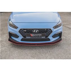 Maxton - Street Pro Lame Du Pare-Chocs Avant Hyundai I30 N Mk3 Hatchback / Fastback Noir-Rouge