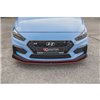 Maxton - Street Pro Lame Du Pare-Chocs Avant Hyundai I30 N Mk3 Hatchback / Fastback Noir-Rouge