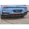 Maxton - Street Pro Central Diffuseur Arriere V.1 Hyundai I30 N Mk3 Hatchback Noir-Rouge