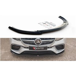 Maxton - Lame Du Pare-Chocs Avant V.1 Mercedes-Benz E63 AMG Estate/Sedan S213/W213 Noir Brillant