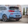 Maxton - Street Pro Central Diffuseur Arriere V.1 Hyundai I30 N Mk3 Hatchback Rouge