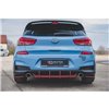 Maxton - Street Pro Central Diffuseur Arriere V.1 Hyundai I30 N Mk3 Hatchback Rouge