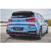 Maxton - Street Pro Central Diffuseur Arriere V.1 Hyundai I30 N Mk3 Hatchback Rouge
