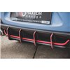 Maxton - Street Pro Central Diffuseur Arriere V.1 Hyundai I30 N Mk3 Hatchback Rouge