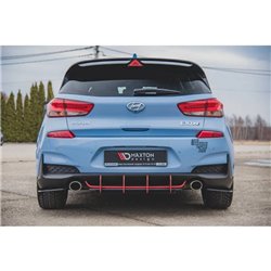 Maxton - Street Pro Lame Du Pare Chocs Arriere Hyundai I30 N Mk3 Hatchback Noir