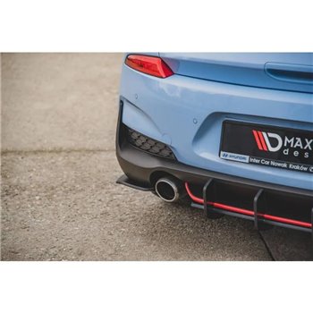 Maxton - Street Pro Lame Du Pare Chocs Arriere Hyundai I30 N Mk3 Hatchback Noir