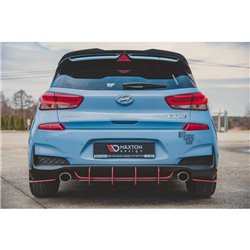 Maxton - Street Pro Lame Du Pare Chocs Arriere Hyundai I30 N Mk3 Hatchback Noir