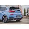Maxton - Street Pro Central Diffuseur Arriere V.1 Hyundai I30 N Mk3 Hatchback Noir
