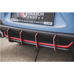 Maxton - Street Pro Central Diffuseur Arriere V.1 Hyundai I30 N Mk3 Hatchback Noir