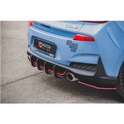 Maxton - Street Pro Central Diffuseur Arriere V.1 Hyundai I30 N Mk3 Hatchback Noir