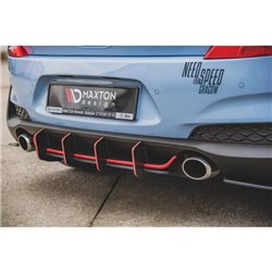Maxton - Street Pro Central Diffuseur Arriere V.2 Hyundai I30 N Mk3 Hatchback Noir