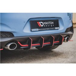 Maxton - Street Pro Central Diffuseur Arriere V.2 Hyundai I30 N Mk3 Hatchback Noir
