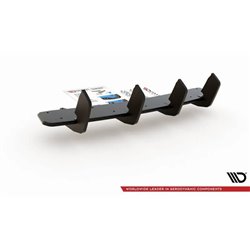 Maxton - Street Pro Central Diffuseur Arriere V.2 Hyundai I30 N Mk3 Hatchback Noir