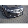 Maxton - Lame Du Pare-Chocs Avant Honda Accord VIII (CU Series) Facelift Noir Brillant