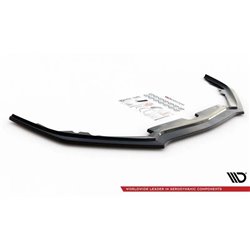 Maxton - Lame Du Pare-Chocs Avant Honda Accord VIII (CU Series) Facelift Noir Brillant