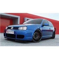 Maxton - Lame De Pare-Chocs Avant (Cupra Look) VW Golf IV R32 Noir Brillant