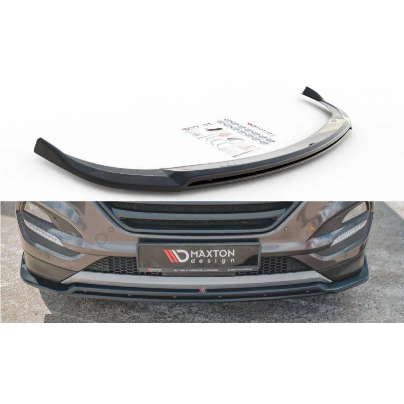 Maxton - Lame Du Pare-Chocs Avant Hyundai Tucson Mk3 Noir Brillant