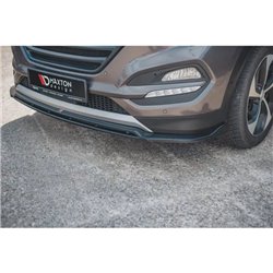 Maxton - Lame Du Pare-Chocs Avant Hyundai Tucson Mk3 Noir Brillant