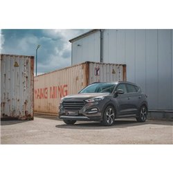 Maxton - Lame Du Pare-Chocs Avant Hyundai Tucson Mk3 Noir Brillant