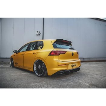 Maxton - Street ProCentral Diffuseur Arriere V.2 Volkswagen Golf Mk8 Noir-Rouge