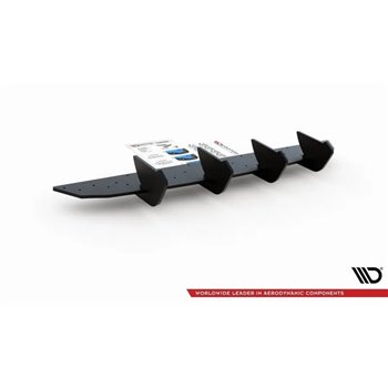 Maxton - Street ProCentral Diffuseur Arriere V.2 Volkswagen Golf Mk8 Noir-Rouge