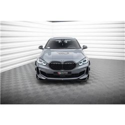 Maxton - Lame Du Pare-Chocs Avant V.5 BMW 1 M-Pack / M135i / 128ti F40 Noir Brillant