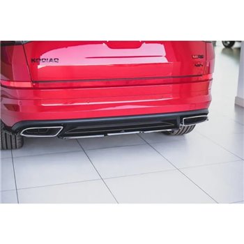 Maxton - Arriere Lame Skoda Kodiaq RS Mk1 / Mk1 Facelift Noir Brillant