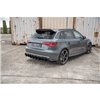 Maxton - Lames De Pare-Chocs Arrière Latérales V.2 Audi RS3 8V Sportback Noir Brillant