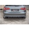 Maxton - Lames De Pare-Chocs Arrière Latérales V.2 Audi RS3 8V Sportback Noir Brillant
